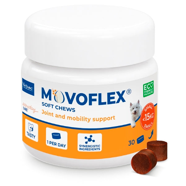 Virbac moflex - condroprotetor para cães, alívio da dor nas articulações e melhoria de mobilidade