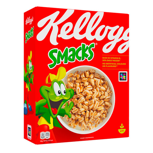 Kellogg's Smacks 330G - Cereais doces e crocantes no café da manhã