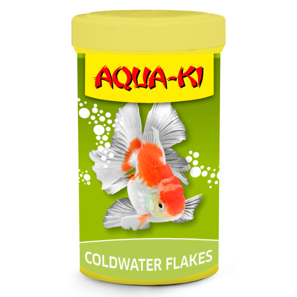 Aqua -ki Gold Flakes - Alimentos em slots para peixes dourados, nutrição completa