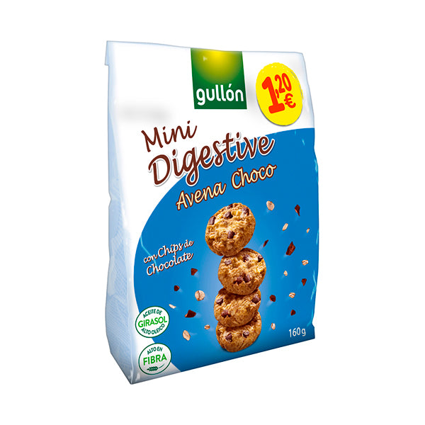 Gullon Mini Aveia Digestiva Choco 160 gr