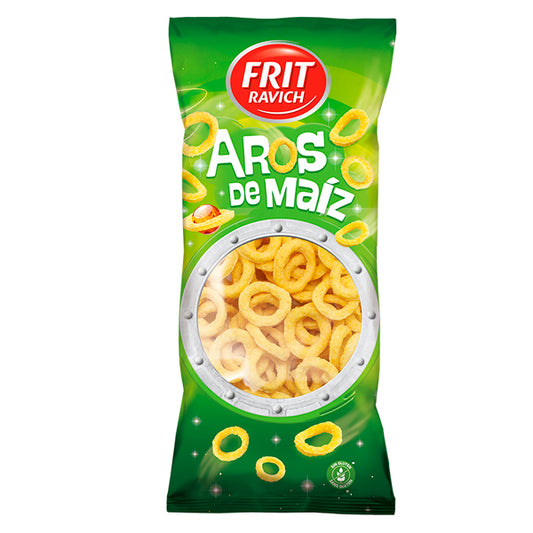 Anéis de Milho Frit Ravich 120gr, Deliciosos Aperitivos com Sabor Milho