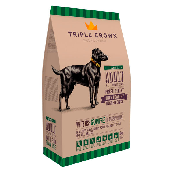 Triple Crown Saboroso Sem Grãos 14 kg