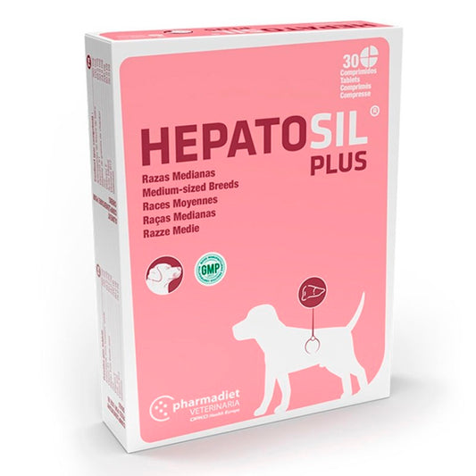 Pharmadiet Hepatosil Plus Raças Médias 30 Comprimidos