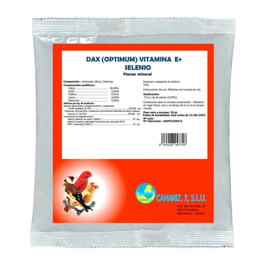 Dax Optimum (Vitamina E + Selênio) 100gr