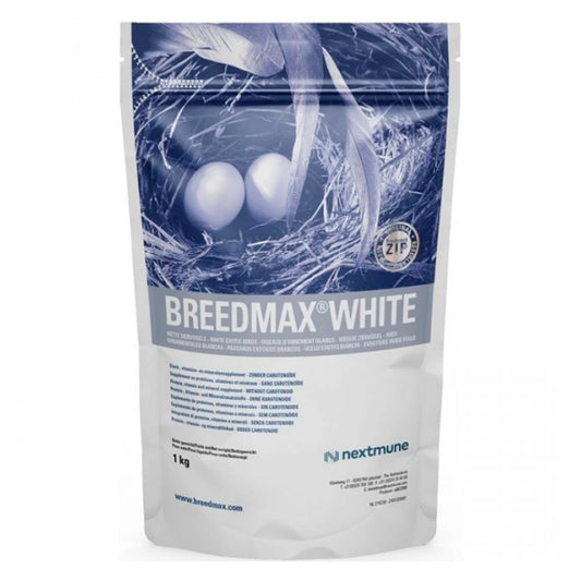 Breedmax Branco: suplemento premium para pássaros, melhora a criação e a saúde